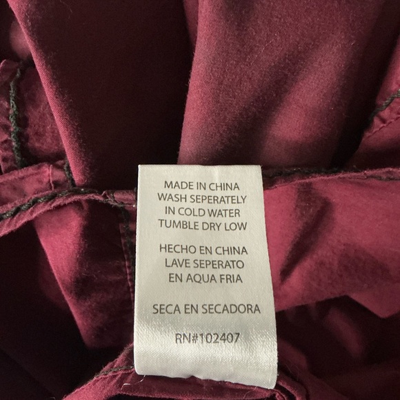 Men’s Roar Burgundy Button Down Shirt Size XXL - Picture 7 of 7